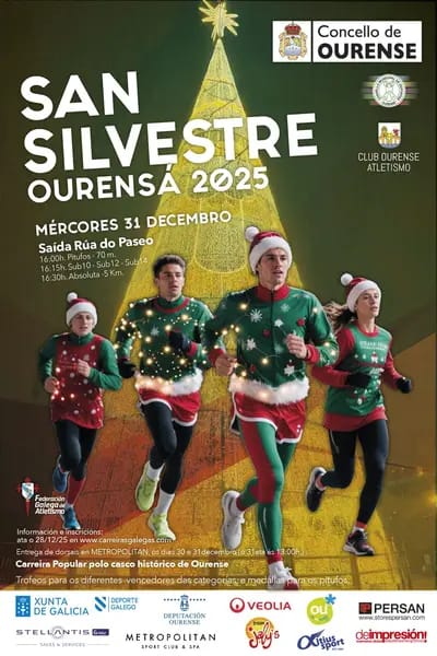 San Silvestre Ourense 2025: Guía para correr el 31D