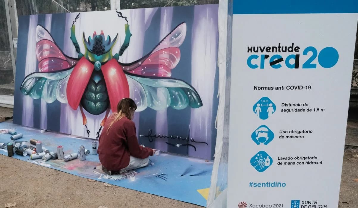 Exposición de obras del certamen Xuventude Crea