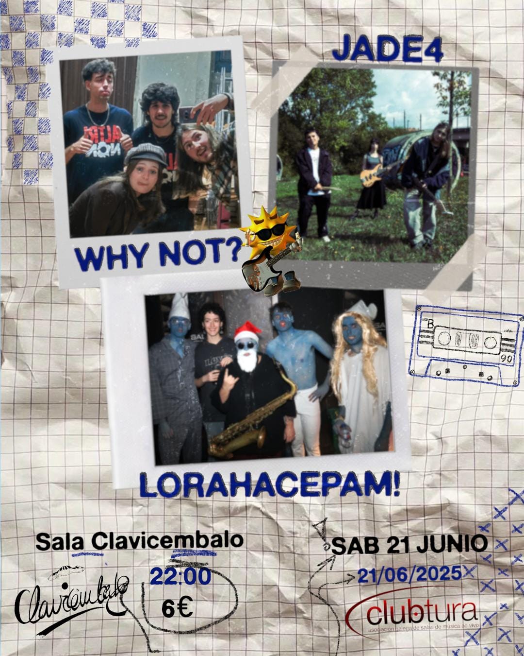 Concierto de LoraHacePam!, Clavo Punk y Espinillas