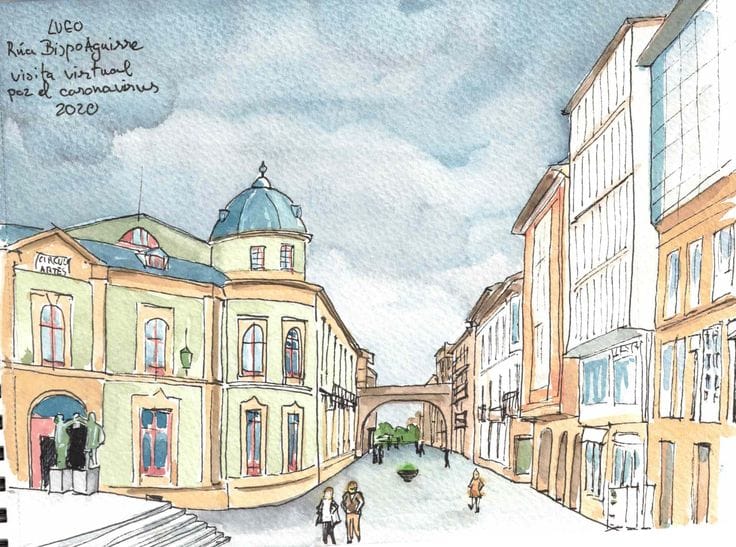 Exposición de Urban Sketchers Lugo