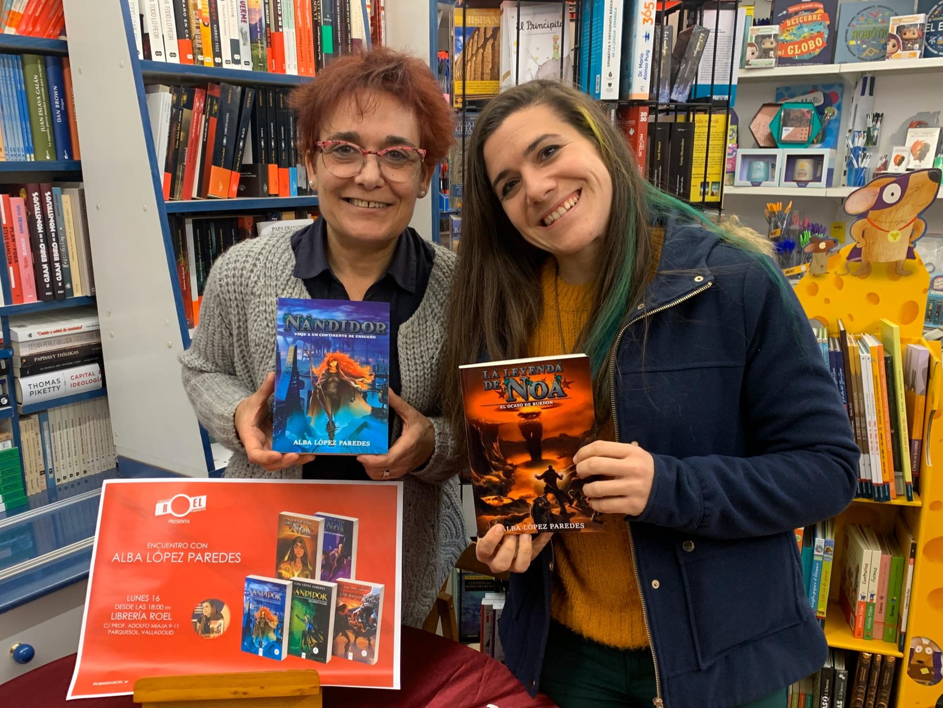 Firma de libros de Alba López Paredes