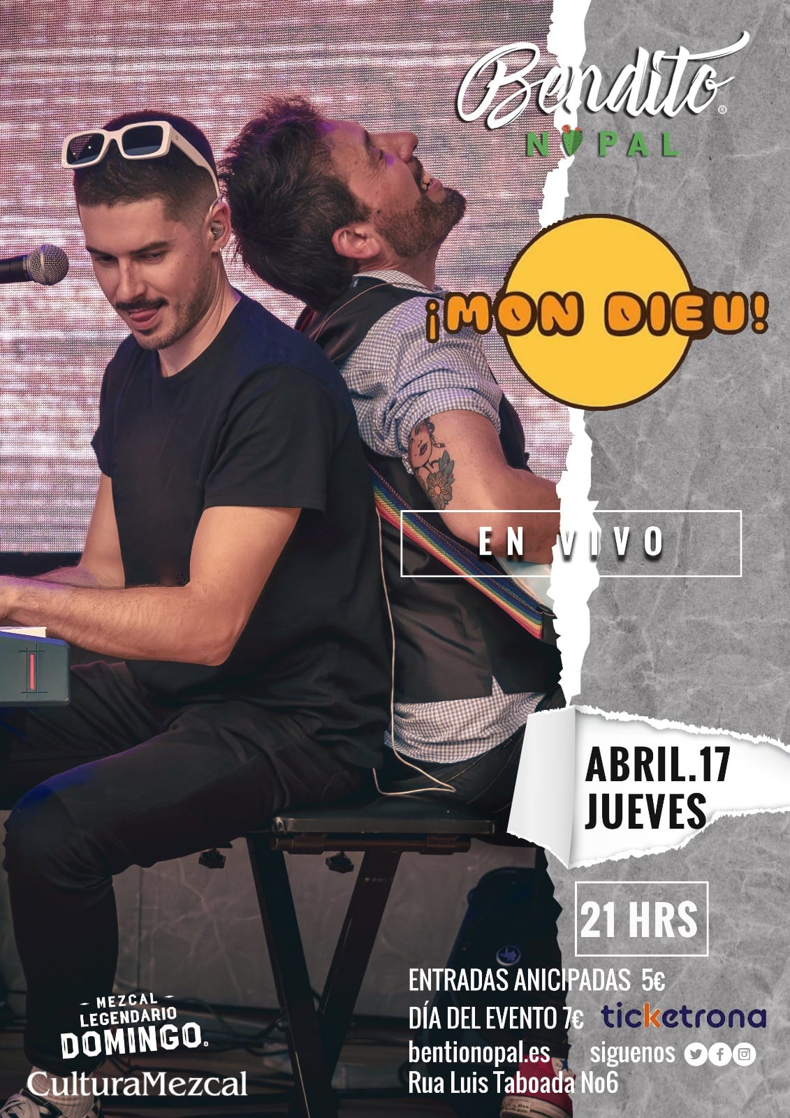 Mon Dieu en concierto íntimo