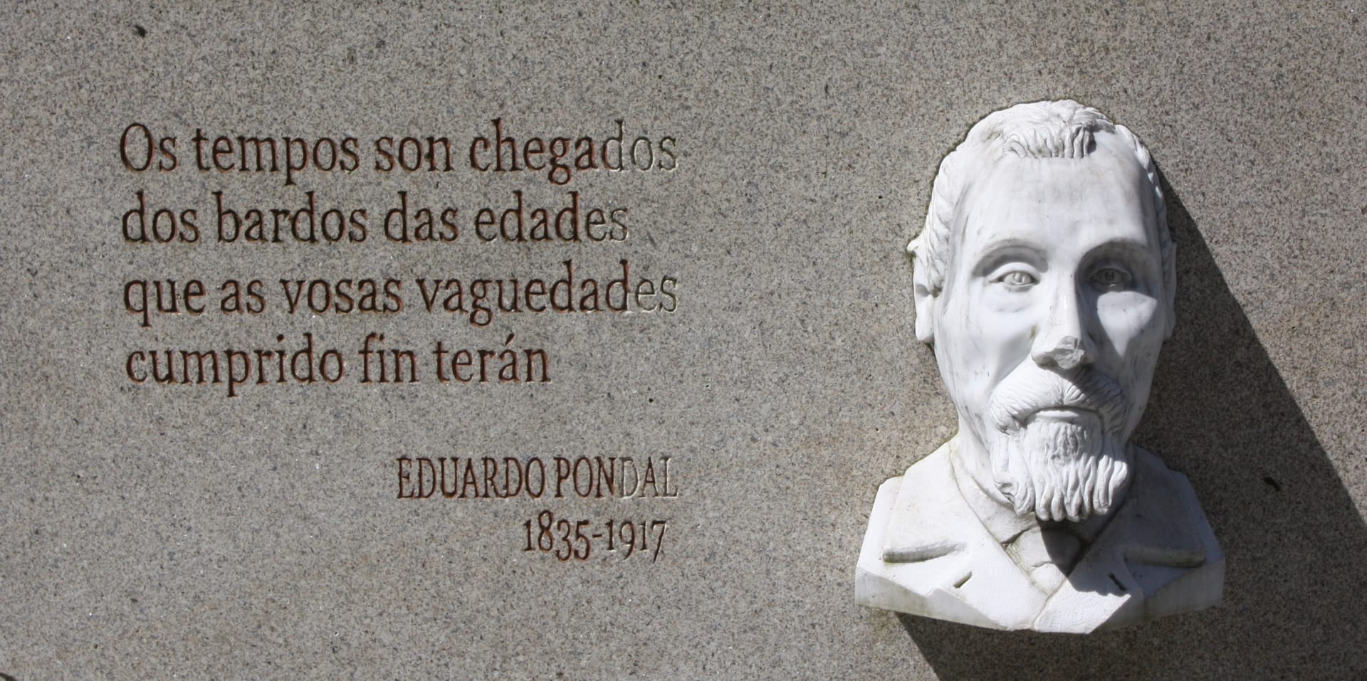 100 aniversario del busto de Eduardo Pondal