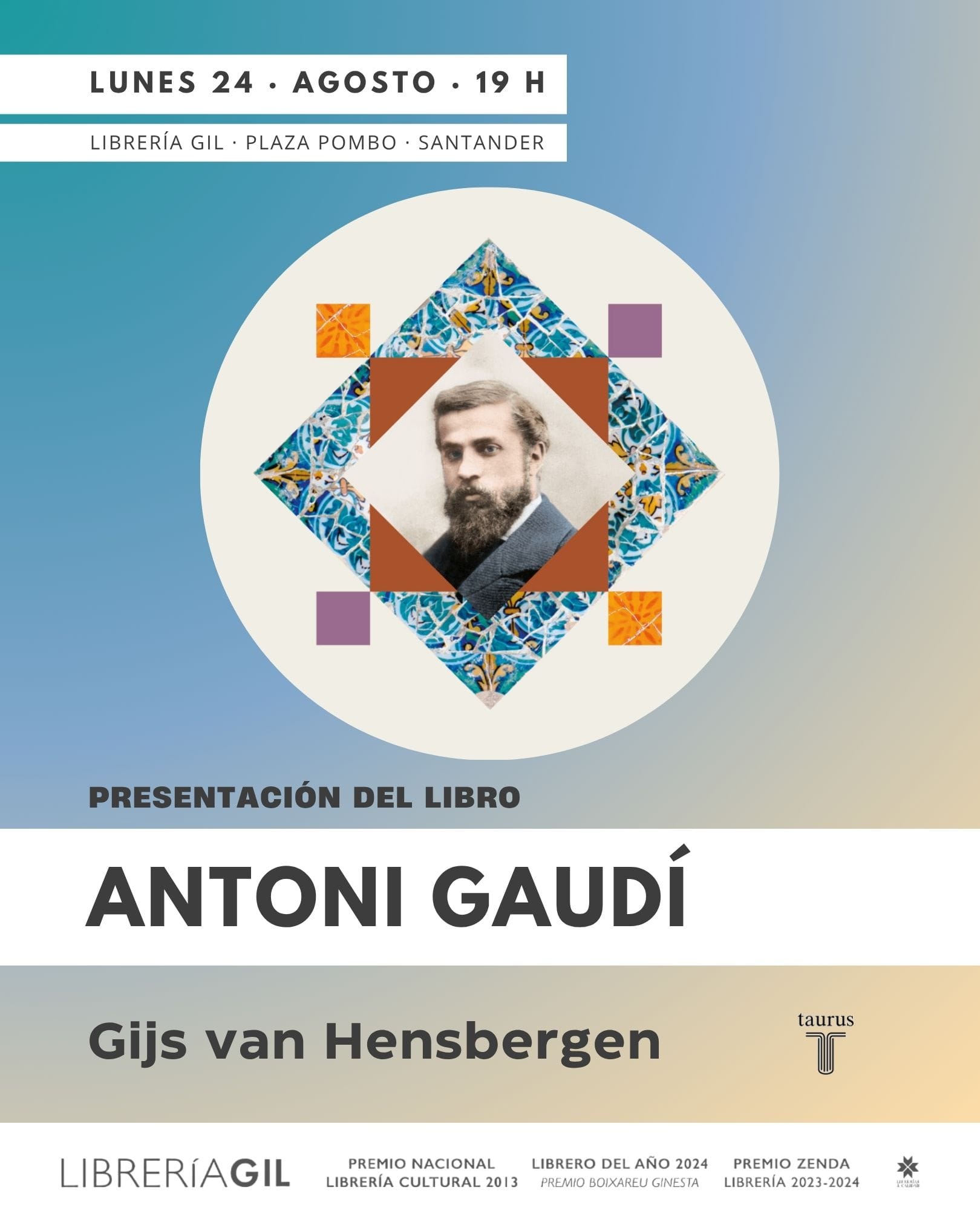 Presentación del libro 'Antoni Gaudí', de Gijs van Hensbergen