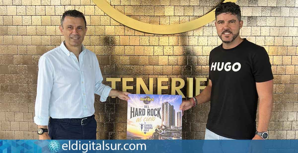 Carrera vertical por las escaleras del Hard Rock Hotel Tenerife