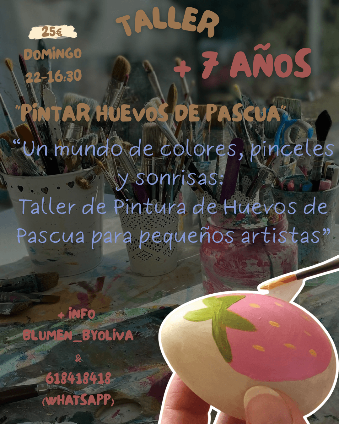 Taller de pintura de huevos de Pascua para pequeños artistas