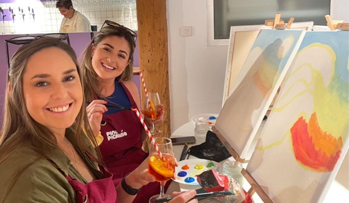 Pinot and Picasso Paint & Sip Workshop
