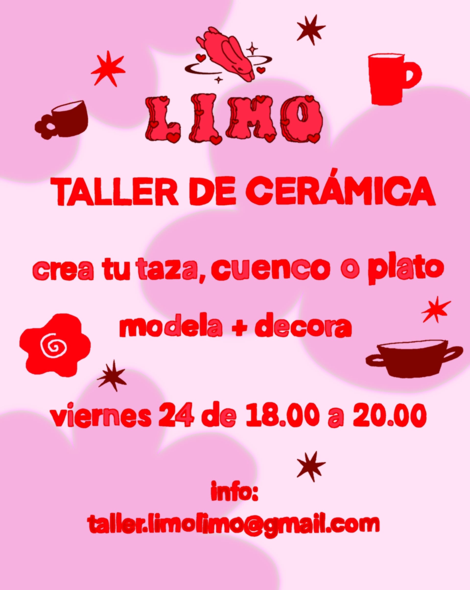 Taller de cerámica: crea tu taza, cuenco o plato