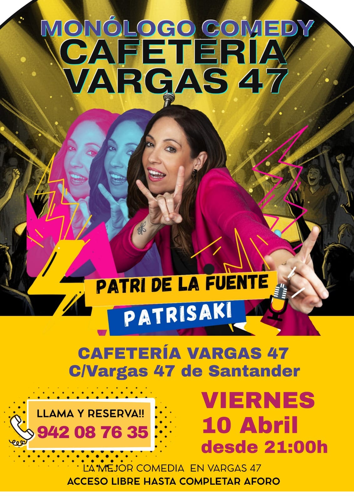 Monólogo Comedy con Patri de la Fuente, Patrisaki