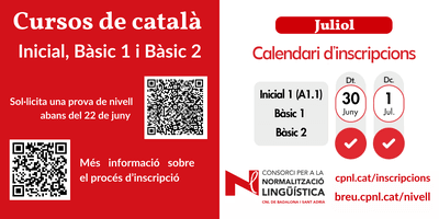 Inscripciones para cursos intensivos de catalán