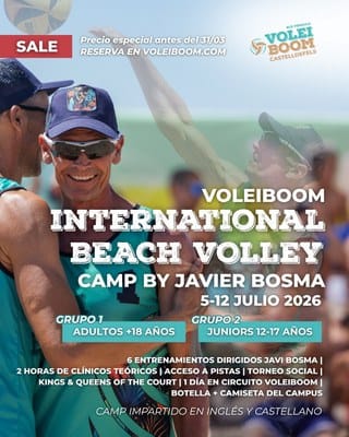 Campus d'Estiu Javier Bosma - Jornades y diferentes Torneos de voleibol de playa 2026
