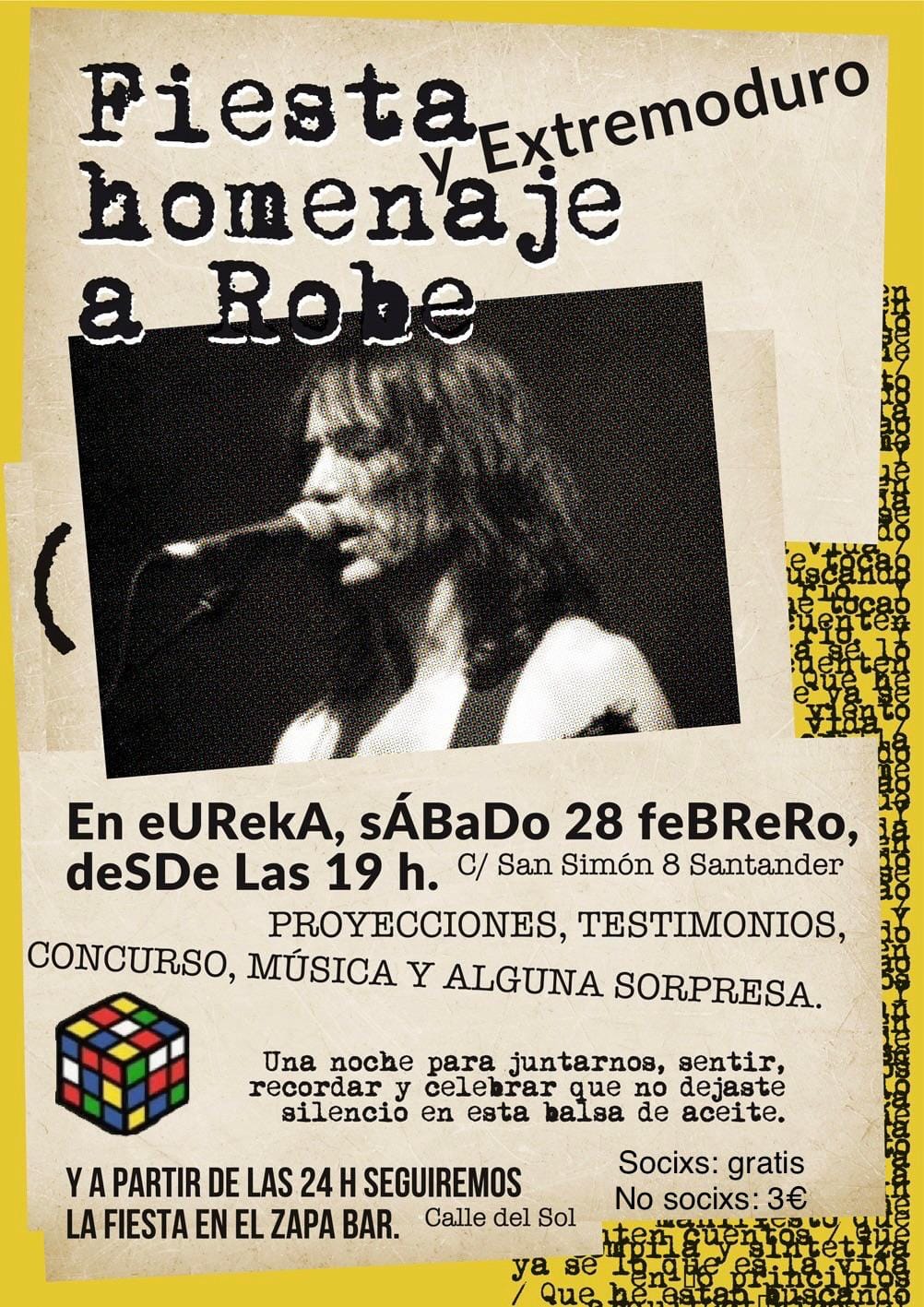 Fiesta homenaje a Robe