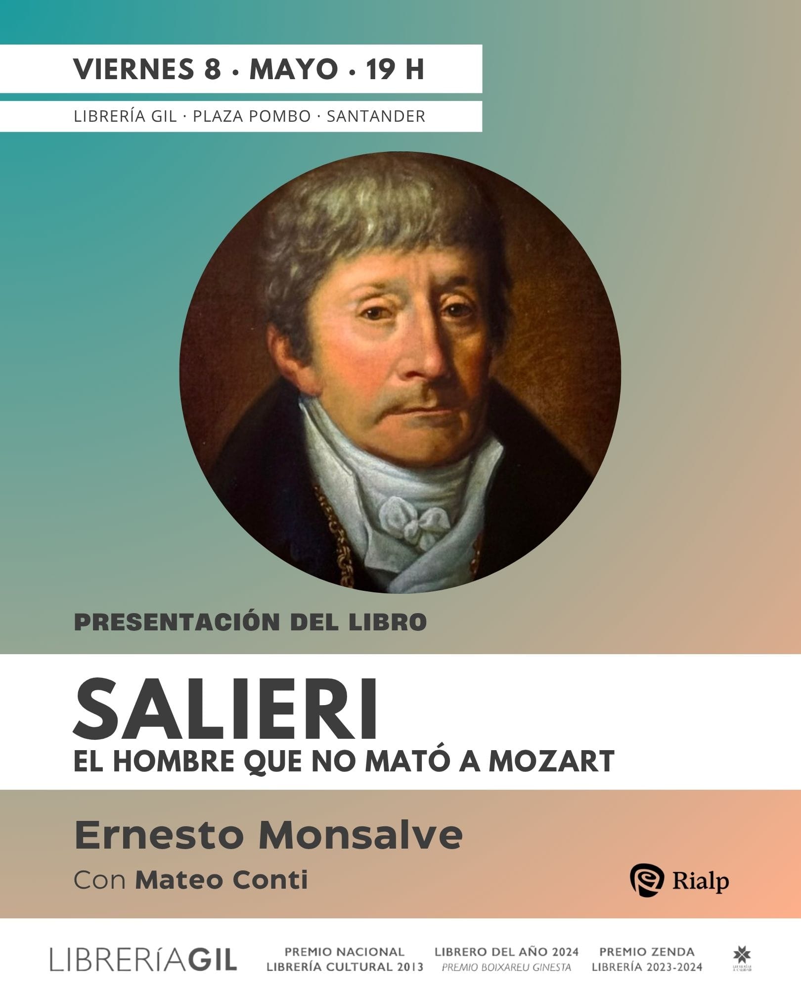 Presentación de 'Salieri. El hombre que no mató a Mozart'