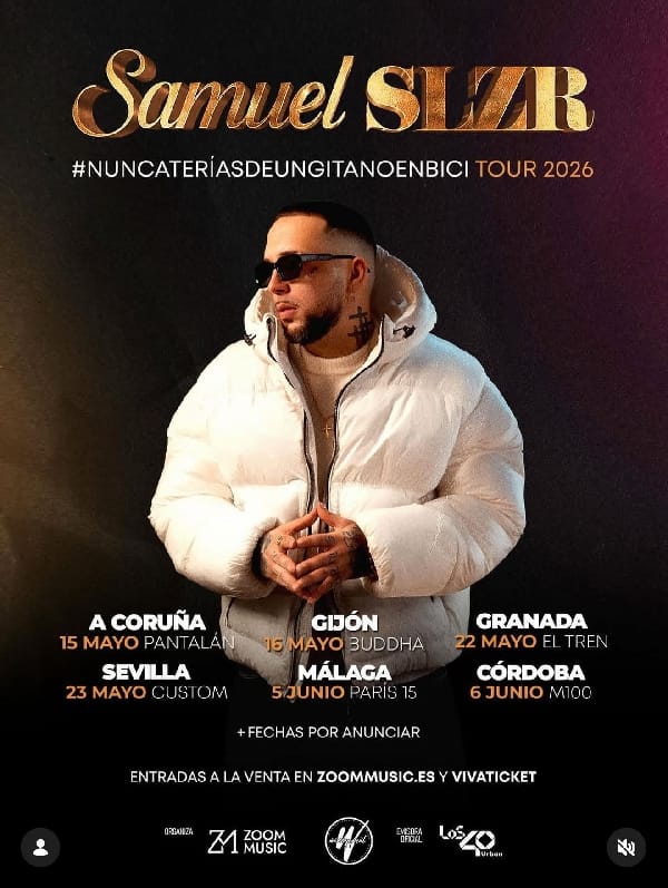 Concierto de Samuel SLZR - Nunca te rías de un gitano en bici Tour 2026