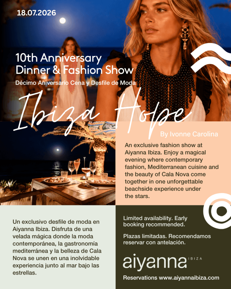 Dinner & Fashion Show of Ibiza Hope (10th Anniversary)