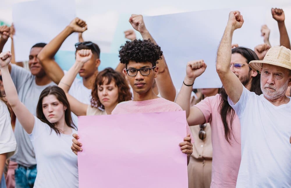 Concentración en solidaridad con Palestina