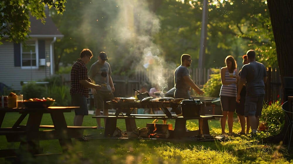 Churrascada popular en Paradai