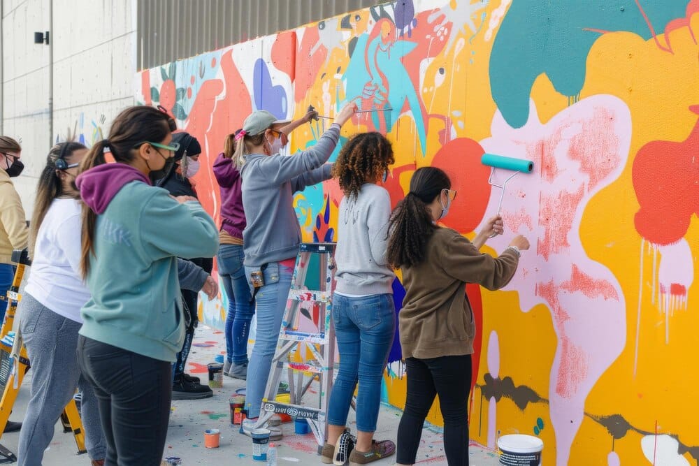 Taller de arte urbano 'Pinta con nós'