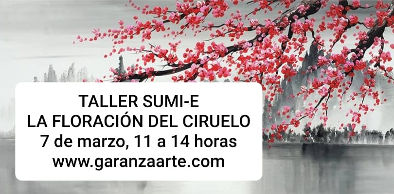 Taller de pintura tradicional japonesa, Sumi-E: La floración de los ciruelos