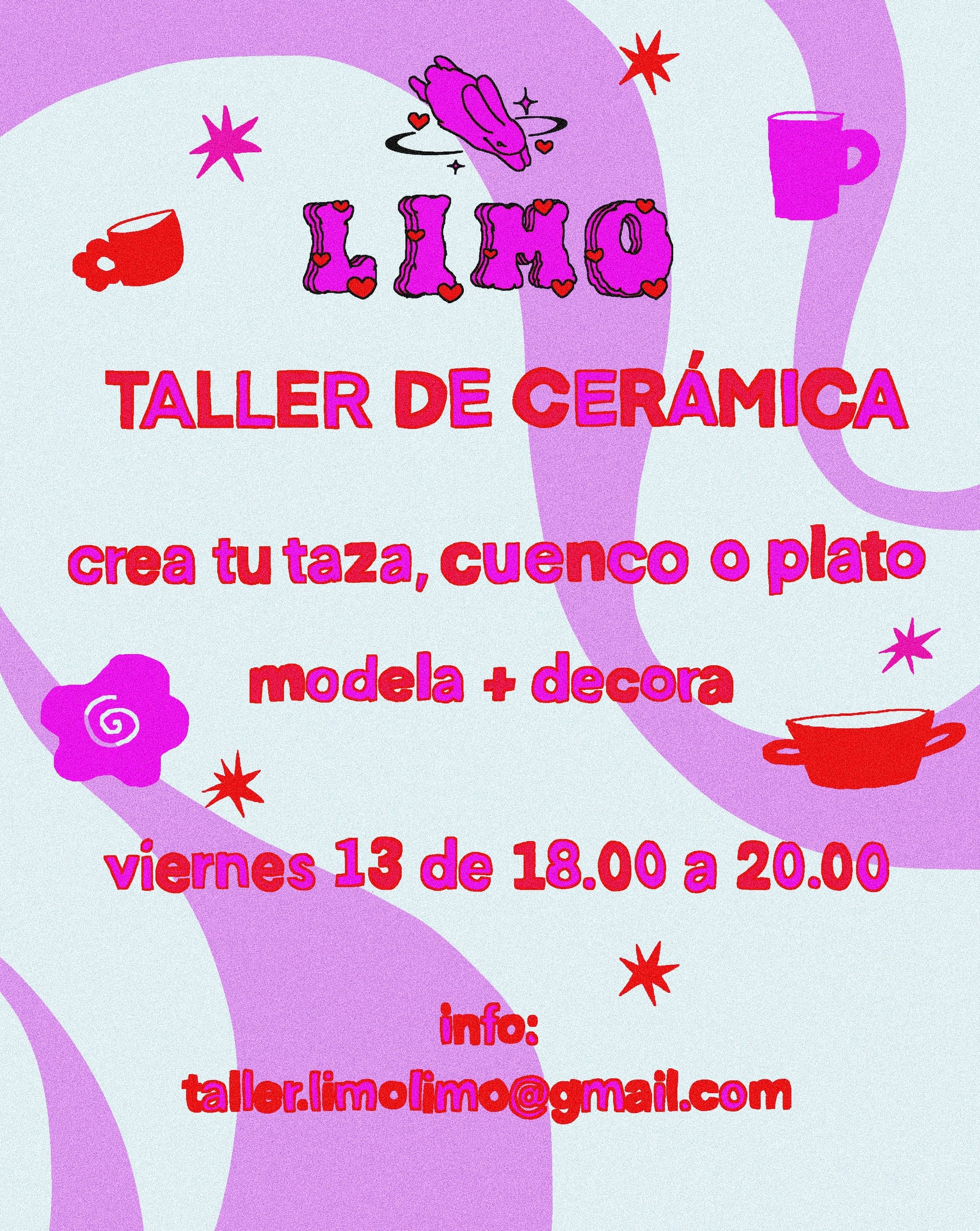 Taller de cerámica: crea tu taza, cuenco o plato