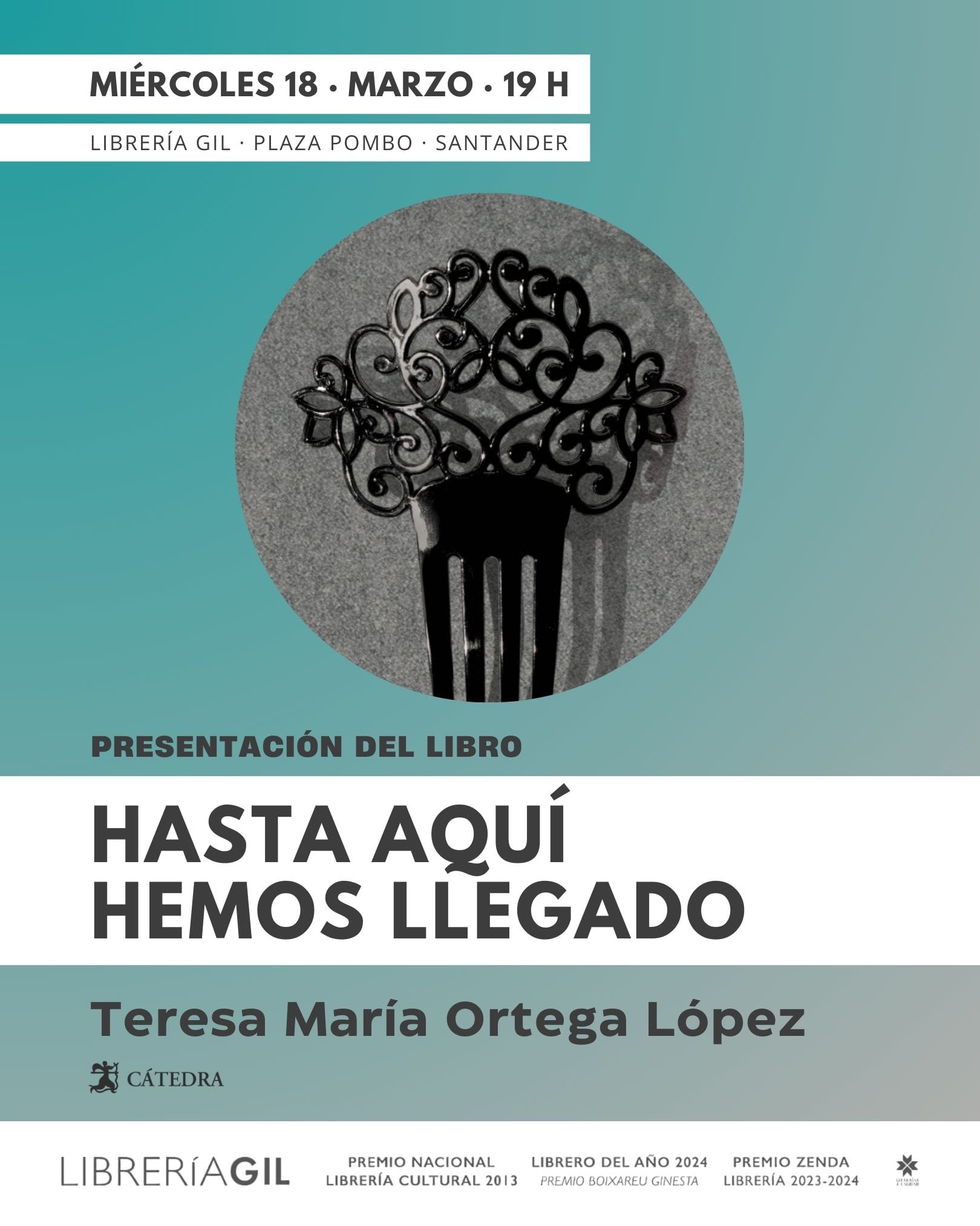 Presentación de 'Hasta aquí hemos llegado', de Teresa María Ortega