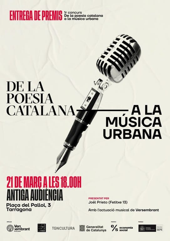 Entrega de premios del 1er concurso "De la poesía catalana a la música urbana"