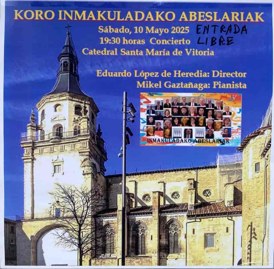 Concierto coro Inmakuladako Abeslariak Vitoria-Gasteiz