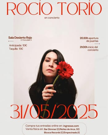 Concierto Rocío Torío en Desierto Rojo