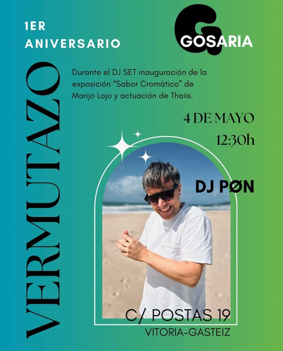 DJ SET, inauguración de la exposición «Sabor Cromático» y actuación de Thaiis