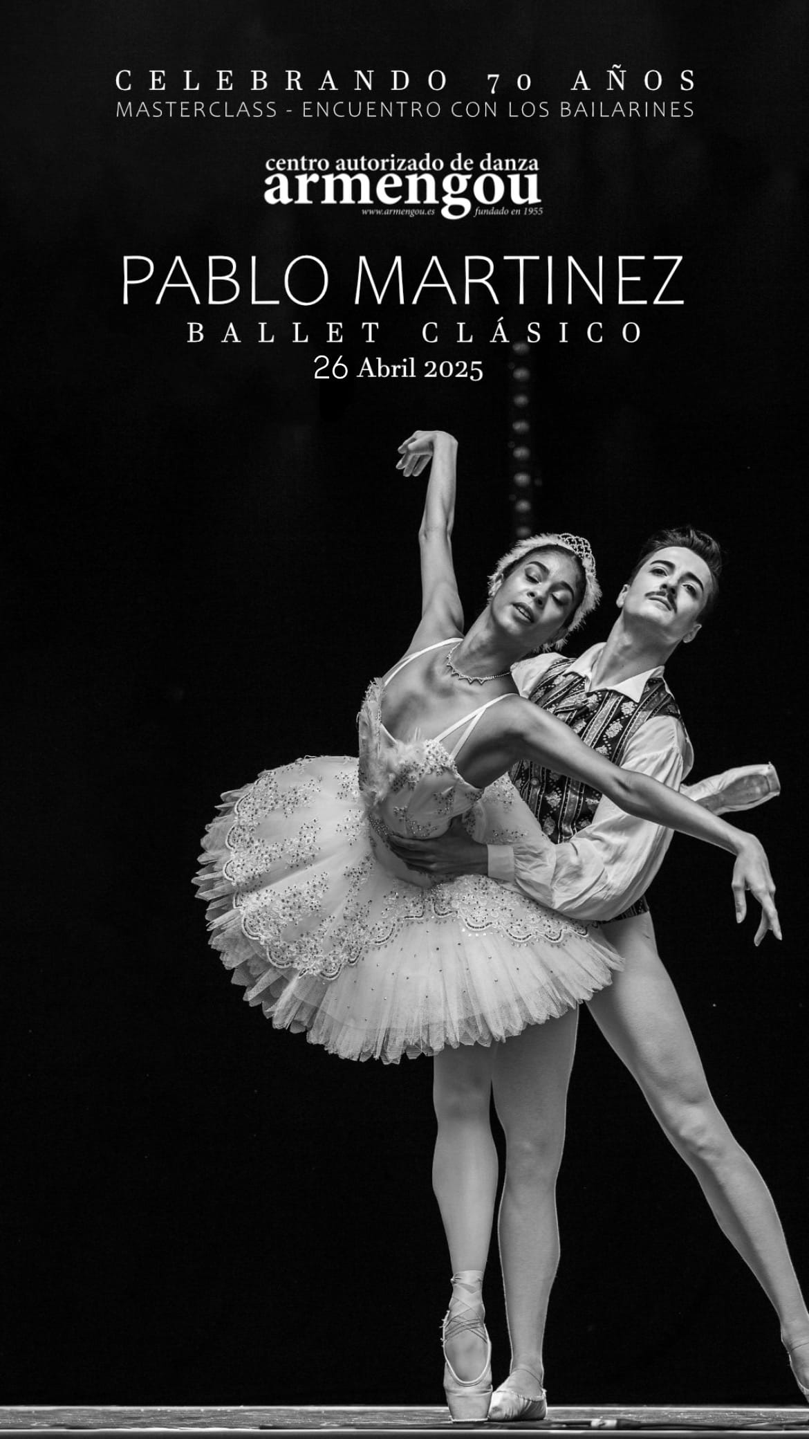 Masterclass de ballet clásico con Pablo Martínez