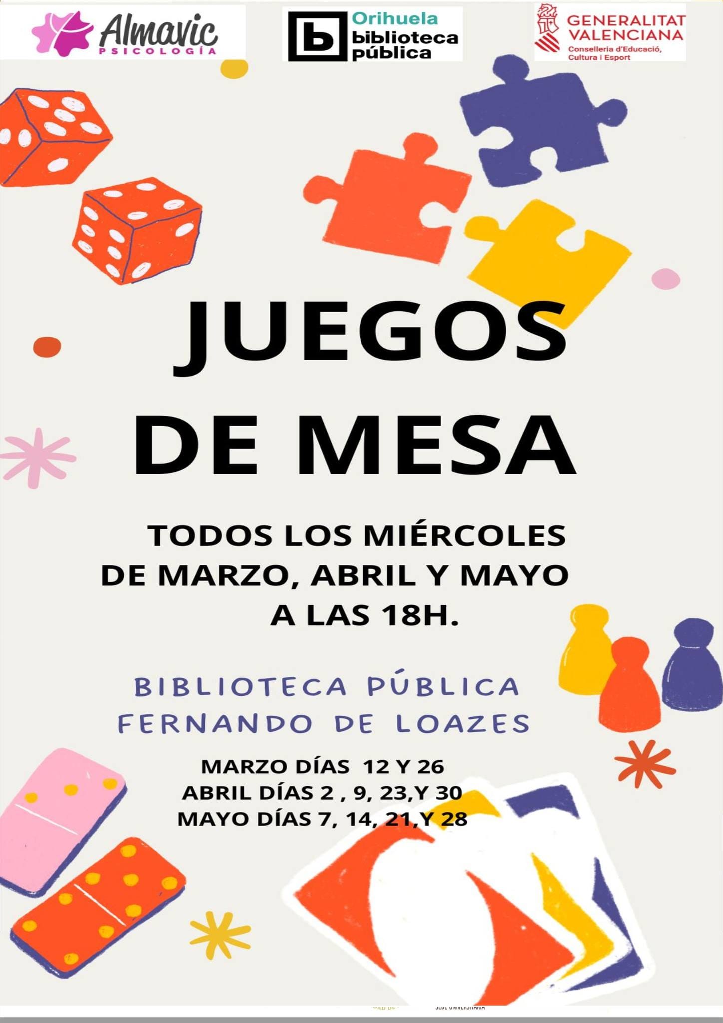 Actividad con juegos de mesa