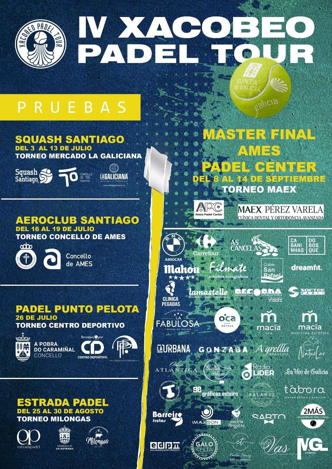 Presentación de la cuarta edición del Xacobeo Padel Tour