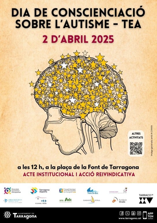 Acte institucional i acció reivindicativa, del dia sobre conscienciació sobre l'autisme - TEA