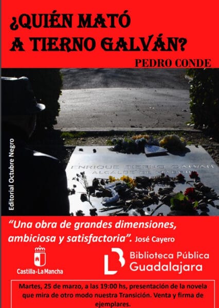 Presentación del libro “¿Quién mató a Tierno Galván?”