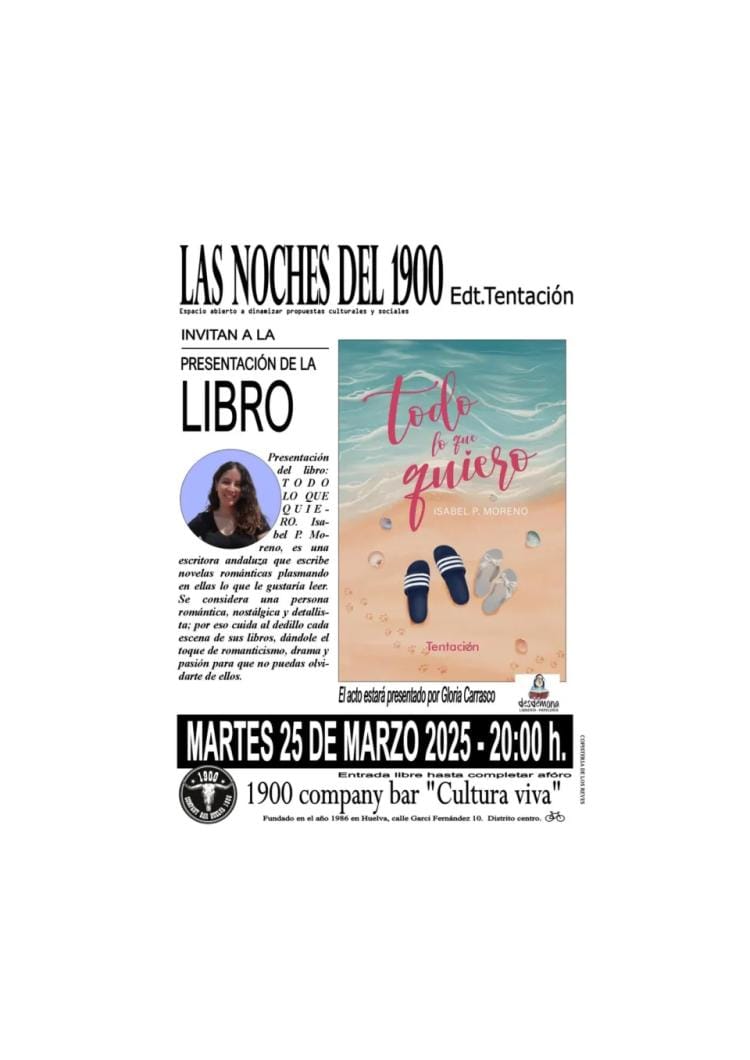 Presentación del libro "Todo lo que quiero"