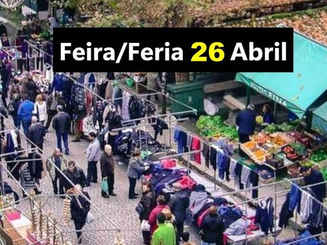 Feria en el entorno de la Praza de Abastos