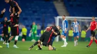 Celebración del triplete del Barça