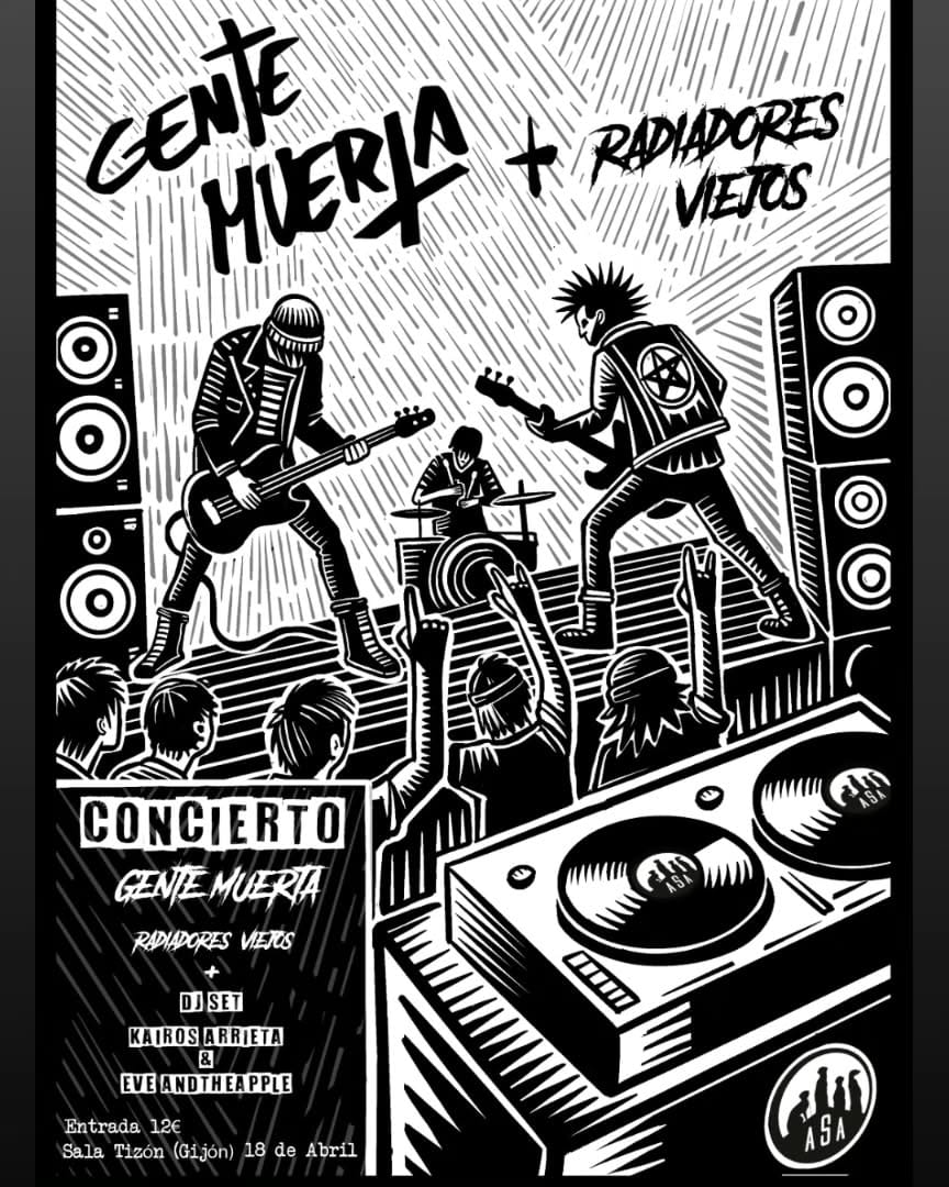 Gentemuerta y Radiadores Viejos en Tizón