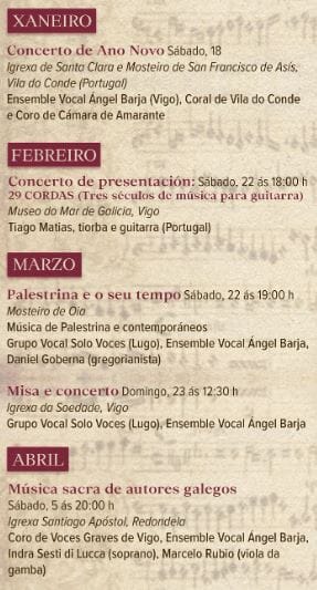 A música antiga resoa no Museo do Mar da man do III ciclo Ai Ondas