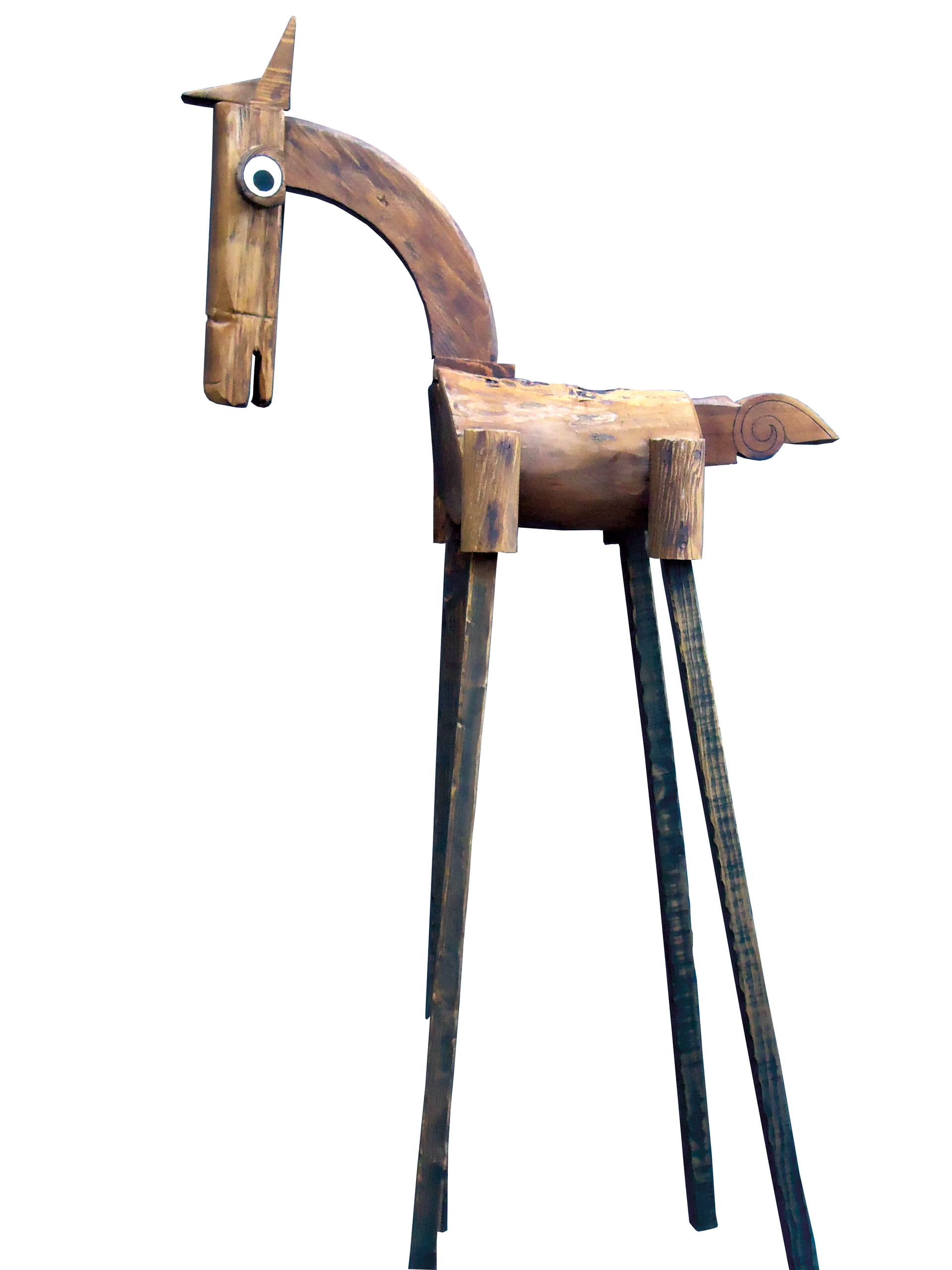Esculturas de madera reciclada
