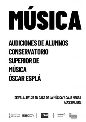 Audición de alumnas y alumnos del Conservatorio Óscar Esplá