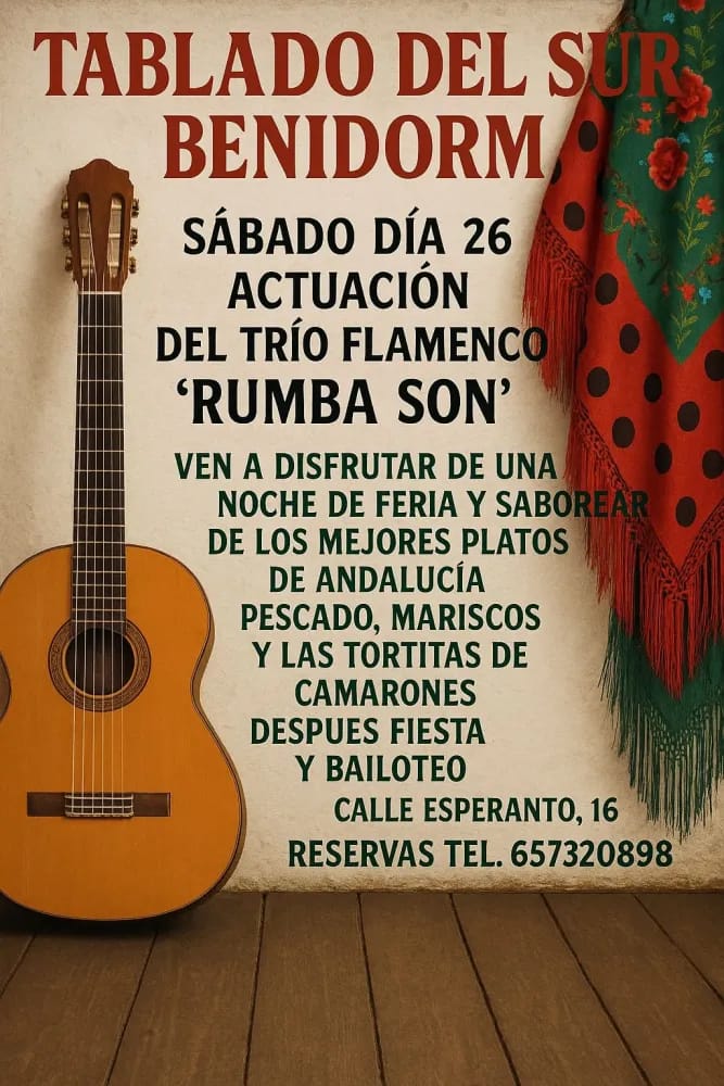 Actuación trío flamenco Rumba Son