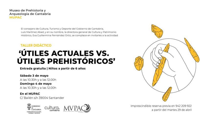 Útiles actuales vs útiles prehistóricos