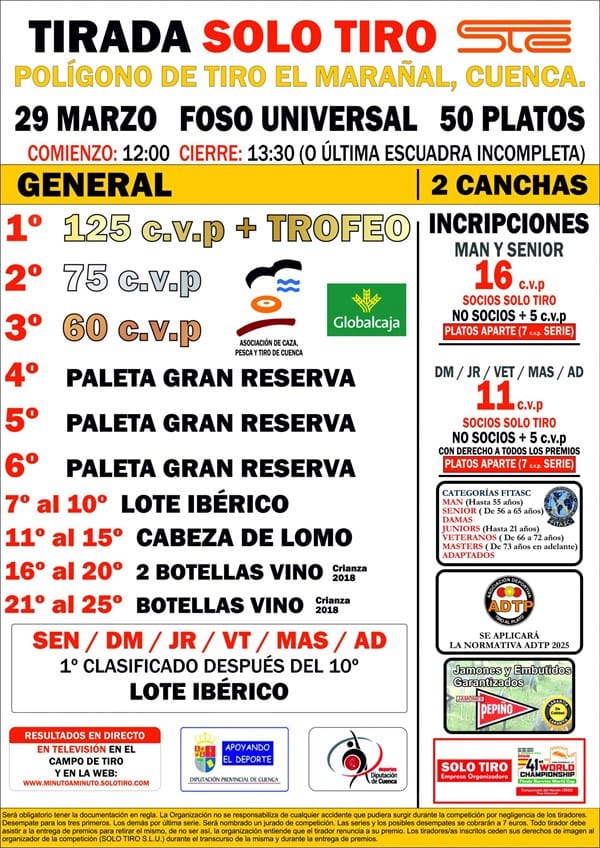 2ª Tirada Puntuable Regularidad Foso Universal