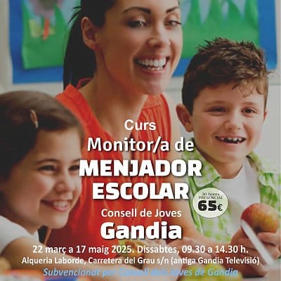 Curso de monitor/a de comedor escolar