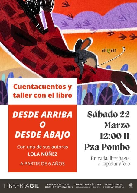 Cuentacuentos y taller con el libro "Desde arriba o desde abajo"