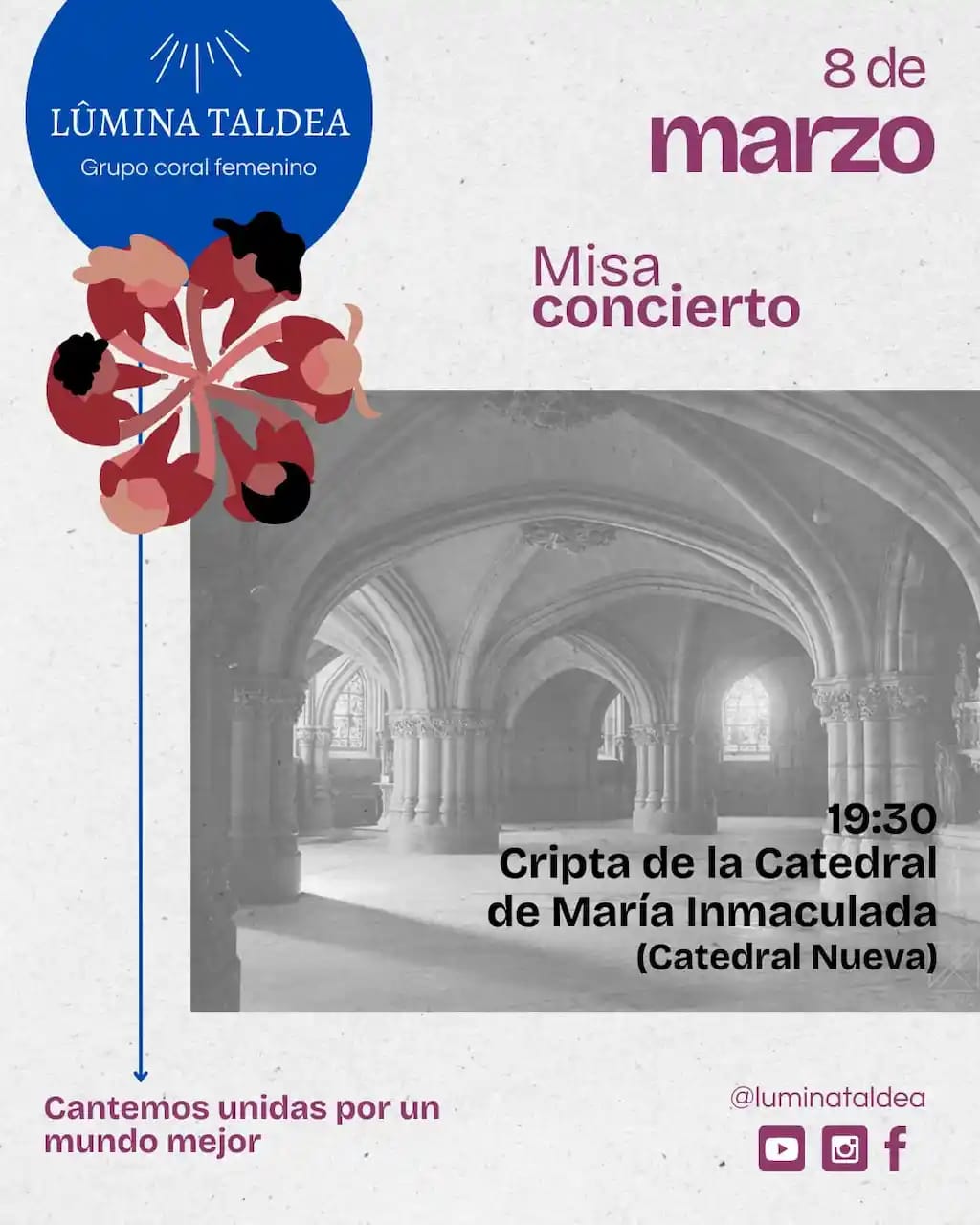 Concierto del coro Lûmina Taldea “Cantemos unidas por un mundo mejor”