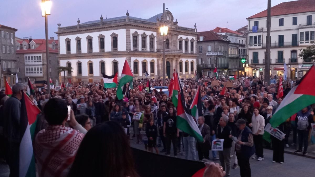 Marcha en defensa del pueblo palestino