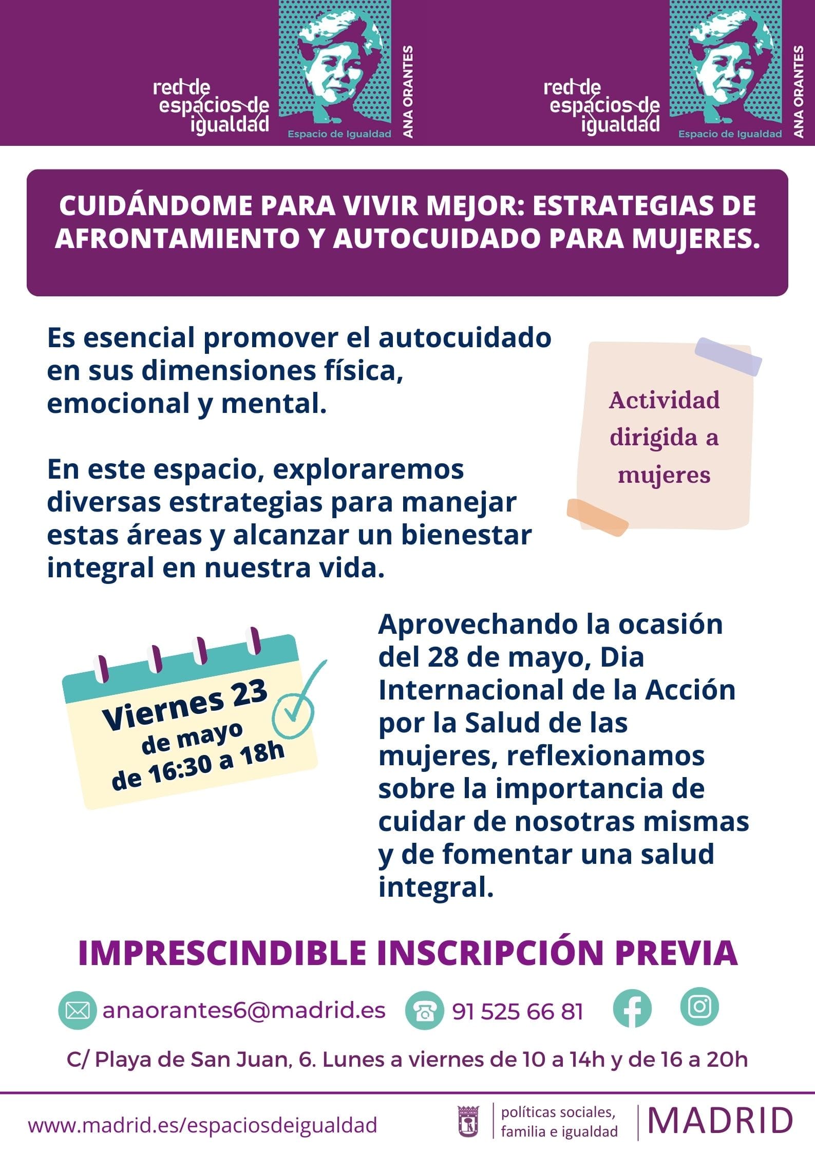 Cuidándome para vivir mejor: estrategias de afrontamiento y autocuidado para mujeres