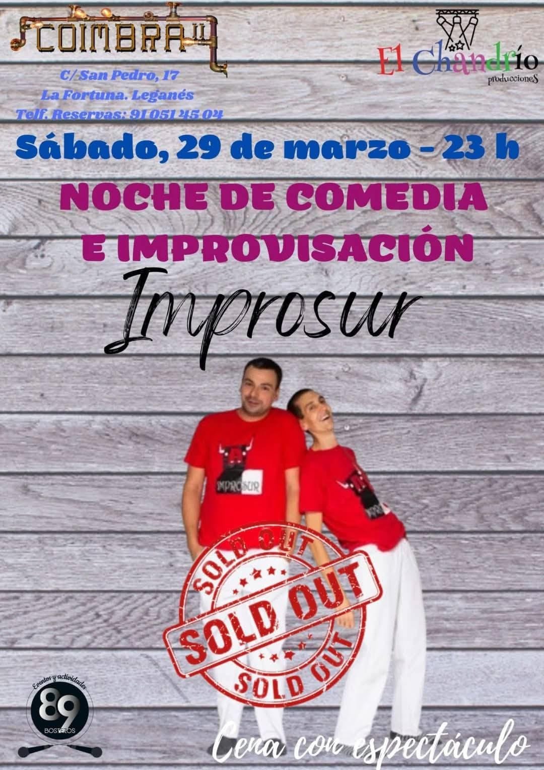 Noche de comedia e improvisación con Improsur
